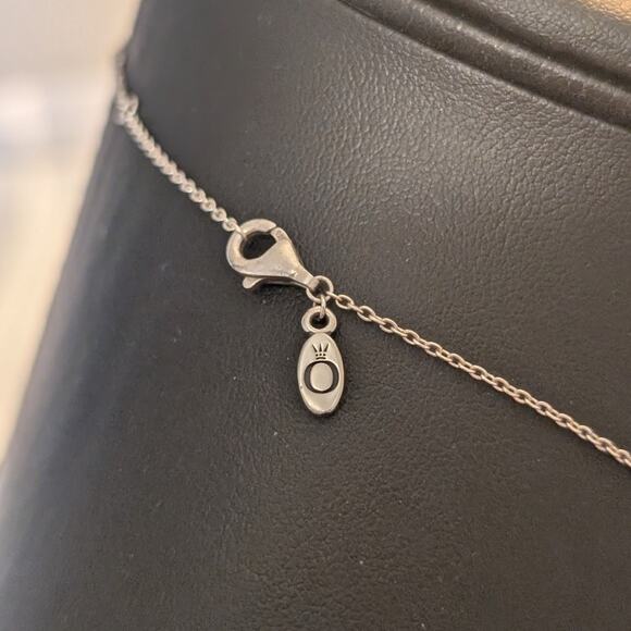 Genuine PANDORA 'I Love My Mom' Heart Locket Dangle Sterling CZ Charm Necklace - Picture 6 of 8